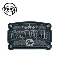 MSM Cowboy Up PVC Morale PATCH<br>��MIL-SPEC MONKEY �����ܡ��� ���å� PVC ��顼�� �ѥå��� �ߥ륹�ڥå���󥭡� �ߥ꥿�꡼ �����ȥɥ� �����奢�� ���Х� �Х��� �ġ���� ��������� ��åڥ� �ѥå��ѥͥ� �٥륯�� ��± �Х����� ���� ���� �����ץ�