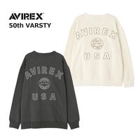 AVIREX 50th VARSITY CREW SWAET<br>ڥå 50th Сƥ 롼åȡ7835232004  ǥ ߥ꥿꡼ ȥɥ 奢 ȥ졼ʡ Хåץ åɥ顼 롼ͥå ɽ å ӥå ᥫ