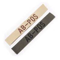 BLOODTYPE NAME TAPE BDU�� AB POS<br>�ڷ�շ��ɽ��͡���ơ��� AB���ۥߥ꥿�꡼ ���Х��Х륲���� ���Х� �����ȥɥ� BDU ��Ʈ�� Φ�� ���� �͡���ơ���  �º� �����ץ� ARMY WOODLAND