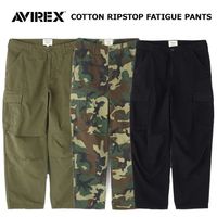 ��������å��� 7835910011 ���åȥ� ��åץ��ȥå� �ե��ƥ����� �ѥ�ġ�AVIREX COTTON RIPSTOP FATIGUE PANTS�ۥ�� �ߥ꥿�꡼ 6�ݥ��å� �������ѥ��  ��åץ��ȥå� �ɥ��������� �º��� ���� �ե��ƥ�����