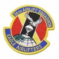 USAF C130 36SQ EAGLE AIRLIFT PATCH �٥륯���ʤ��ڥ���ꥫ���� ���Ĵ��� 36������ ͢������ �������ɥ����åڥ�ۥߥ꥿�꡼ ���Х��Х륲���� ���Х� �����ȥɥ� BDU ��Ʈ�� ���� ���� ���� �º� �����ץ� USAF ARMY �ե饤�� MA1 45�� 36�� yokota ���Ĵ��� ͢�� �ѥ����å� c130
