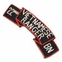 US VIETNAMESE RANGER 22ND SHOULDER TAB Handmade<br>��US �٥ȥʥߡ�����󥸥㡼 44th ������������ �ۥ�� �ߥ꥿�꡼ ��ܥ� ����� ���� US �٥ȥʥ� ��åڥ� �ѥå� BDU LEAF �꡼�� ��󥸥㡼 RANGER 