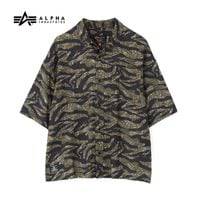 ALPHA SS CAMO RELAXED CAMP SHIRT 7976123001 <br>�ڥ���ե� ���硼�ȥ��꡼�� ���å��� �����ץ���ġۥ�� �ߥ꥿�꡼ �����奢�� �����ȥɥ� ���ȥ꡼�� �Х��� �ġ����   �ʥ����� �ݥꥨ���ƥ� 