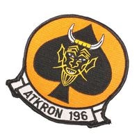 US NAVY VA-196 GRUMMAN A-6E ATTACK SQ PATCH�� ����ꥫ���� VA-196 �������ɥ��� �ѥå��ۥȥåץ��� NAVY ���� �ߥ꥿�꡼ ���Х��Х륲���� ���Х� 45P 36P BDU ��Ʈ�� ���� ���� �����ץ� �ե饤�� MA1 yokota �ѥ����å� ����ȥ롼���� �ץ饦�顼