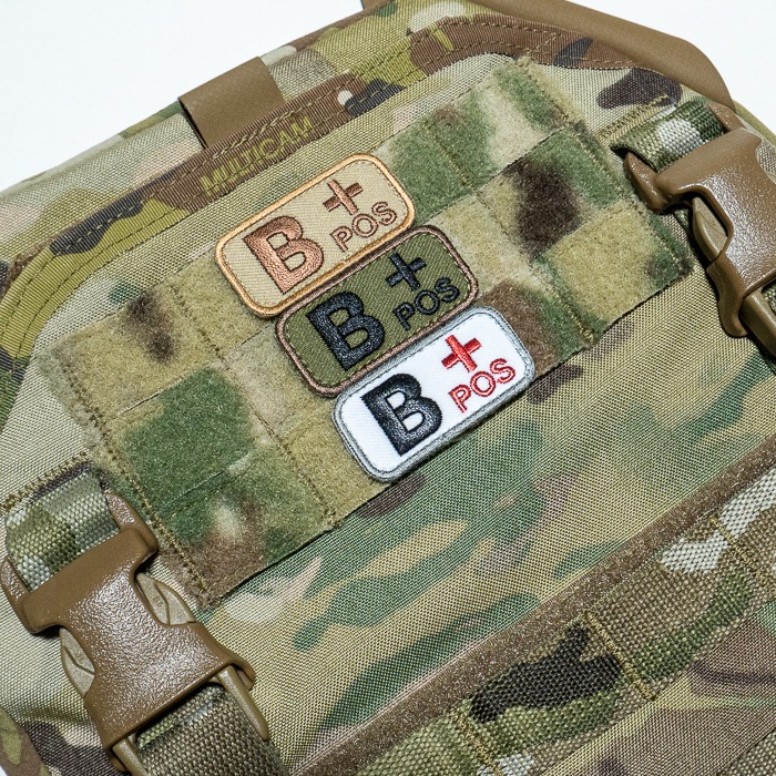MIL-SPEC MONKEY Bloodtypes Patch B<br>�ڥߥ륹�ڥå�����󥭡� ��շ� �ѥå� B���ۥߥ꥿�꡼ ͢�� ���Х� ���Х��Х륲���� ��åڥ�