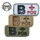 MIL-SPEC MONKEY Bloodtypes Patch B<br>�ڥߥ륹�ڥå�����󥭡� ��շ� �ѥå� B���ۥߥ꥿�꡼ ͢�� ���Х� ���Х��Х륲���� ��åڥ�