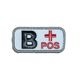 MIL-SPEC MONKEY Bloodtypes Patch B<br>�ڥߥ륹�ڥå�����󥭡� ��շ� �ѥå� B���ۥߥ꥿�꡼ ͢�� ���Х� ���Х��Х륲���� ��åڥ�