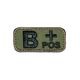 MIL-SPEC MONKEY Bloodtypes Patch B<br>�ڥߥ륹�ڥå�����󥭡� ��շ� �ѥå� B���ۥߥ꥿�꡼ ͢�� ���Х� ���Х��Х륲���� ��åڥ�