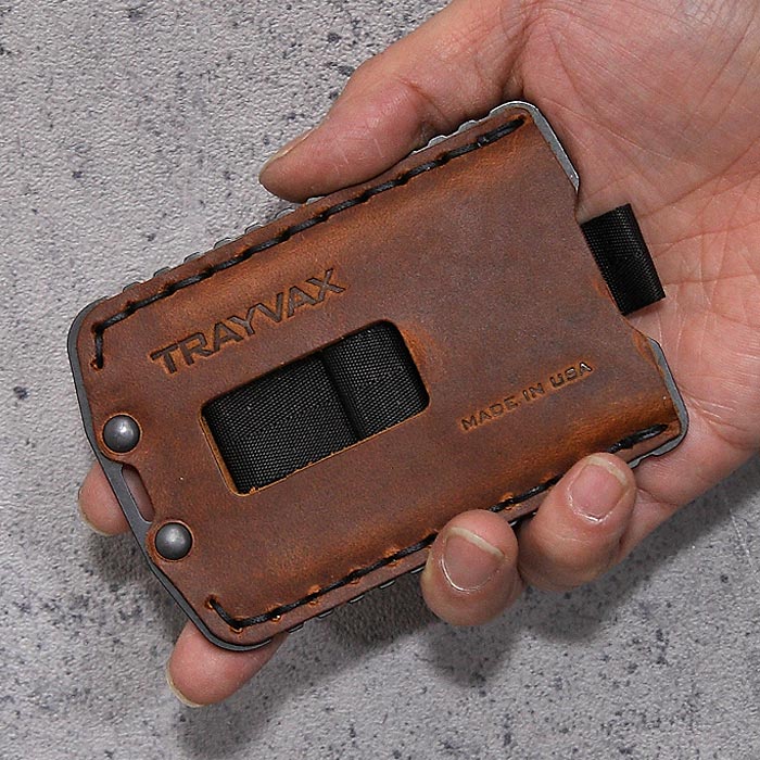 Trayvax ���å���� ������å�<br>�ڥȥ쥤�����å��� Ascent Wallet�ۥ�� �ߥ꥿�꡼ �����ɥ�����å� �����ɥۥ�� ID�ۥ���� RFID�ץ��ƥ������ EDC EveryDay Carry ���֥�ǥ�����꡼