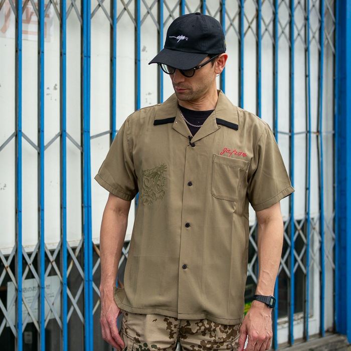 HOUSTON 41241 SOUVENIR TIGER SHIRT<br>�ڥҥ塼���ȥ� 41241 �����٥˥� �������� ����ġ�<br>��� ��ǥ����� �ߥ꥿�꡼ �����ȥɥ� �����奢�� T����� ���ڻ� �ܡ���󥰥���� �ɽ� ����