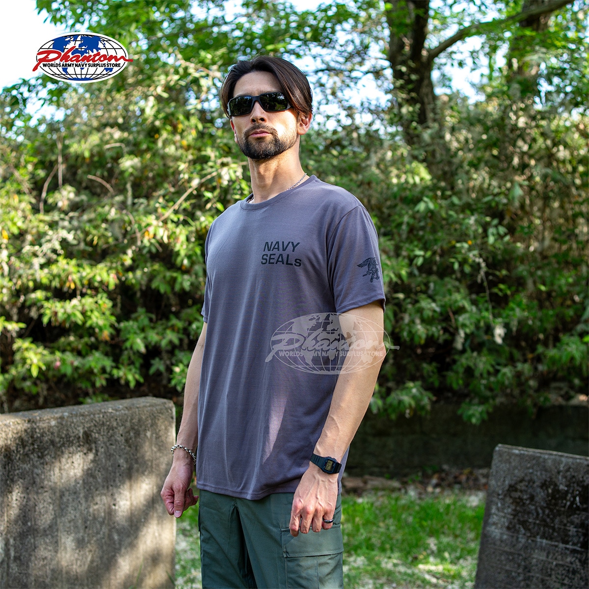 P/O SEALs Trident Tee<br>�ڥե���ȥ� �Ƴ��������륺�ȥ饤�ǥ��®��T����ġۥ�� �ߥ꥿�꡼ �����ƥ����� ���Х� ������ �л� �Х��� �ġ���� ��������� �����奢�� �����ȥɥ� �Ƴ��� �ü����� NAVY SEALS �ͥ��ӡ� �����륺