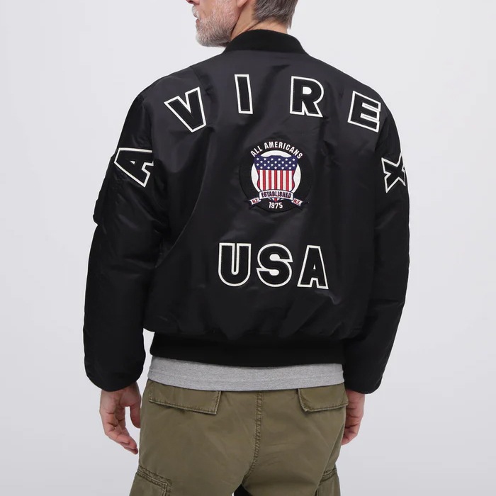 AVIREX 7835952019 50th AnniversaryMA-1 SIGNTATURE BIG LOGO<br>ڥӥå MA-1 ͥ㡼 ӥåۥ ߥ꥿꡼ 奢 ȥɥ Х ġ   ȥåץ Х ˥С꡼ ʻȤ 50ǯ MA-1