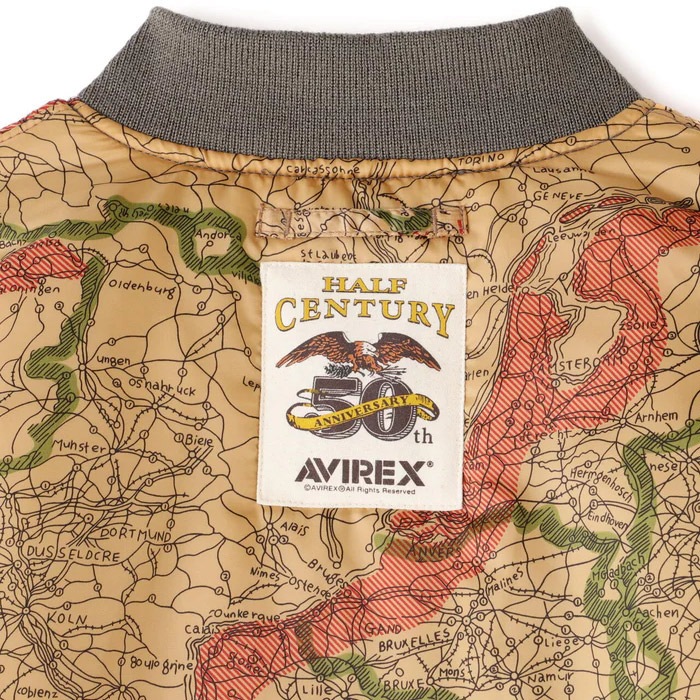 AVIREX 7835952019 50th AnniversaryMA-1 SIGNTATURE BIG LOGO<br>ڥӥå MA-1 ͥ㡼 ӥåۥ ߥ꥿꡼ 奢 ȥɥ Х ġ   ȥåץ Х ˥С꡼ ʻȤ 50ǯ MA-1
