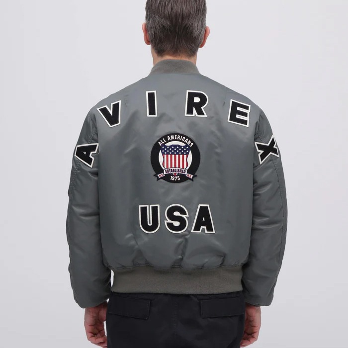 AVIREX 7835952019 50th AnniversaryMA-1 SIGNTATURE BIG LOGO<br>ڥӥå MA-1 ͥ㡼 ӥåۥ ߥ꥿꡼ 奢 ȥɥ Х ġ   ȥåץ Х ˥С꡼ ʻȤ 50ǯ MA-1