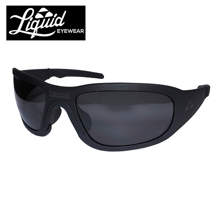 LIQUID TITAN  Matte Black/Smoke Polarizedڥꥭåɡ󡡥ޥåȥ֥å/⡼ݥɥ󥺡  ߥ꥿꡼ 󥰥饹 ꥭå Liquid  SEAL ü ߥ˥