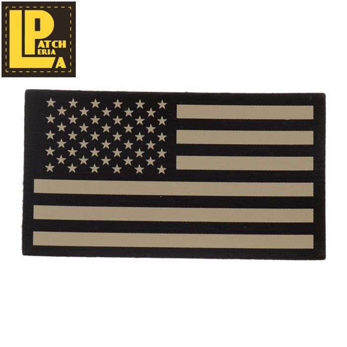 LA PATCHERIA IR US FLAG PATCH KHAKI<br>ڥѥåꥢ ֳե쥯åڥ KHAKI 쥮顼ۥ ٥륯 Х Х ե ߥ꥿꡼ åڥ airsoft ư ޥ륤  ֳ  IR ꥫ Ʒ ٥륯 åڥ TEAM6 NVG