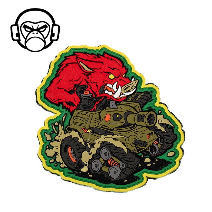 MSM Mil-spec Monkey War Machine Boar1 PVC Morale Patch<br>�ڥߥ륹�ڥå� ��󥭡� �������ޥ����� �ܥ�1 PVC �ѥå��ۥߥ꥿�꡼ ���Х�  ��åڥ� ������ ���ݡ��� ���塼�ƥ��� �٥륯�� �ѥå��ѥͥ� ��С� �ٻ� ˡ���Ե��� ���� �����ץ� ���������꡼ ����