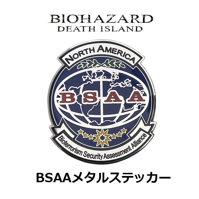 BIOHAZARD BSAA METAL STICKER DETH ISLAND<br>�ڥХ����ϥ����� BSAA�᥿�륹�ƥå��� �ǥ��������� �ۥ����� ���ץ��� capcom ���ƥå��� �᥿�� �᥿�륹�ƥå��� �ǲ� BASS �쥪�� ���ꥹ ���� ���륫�ȥ饺 �Х��� ��