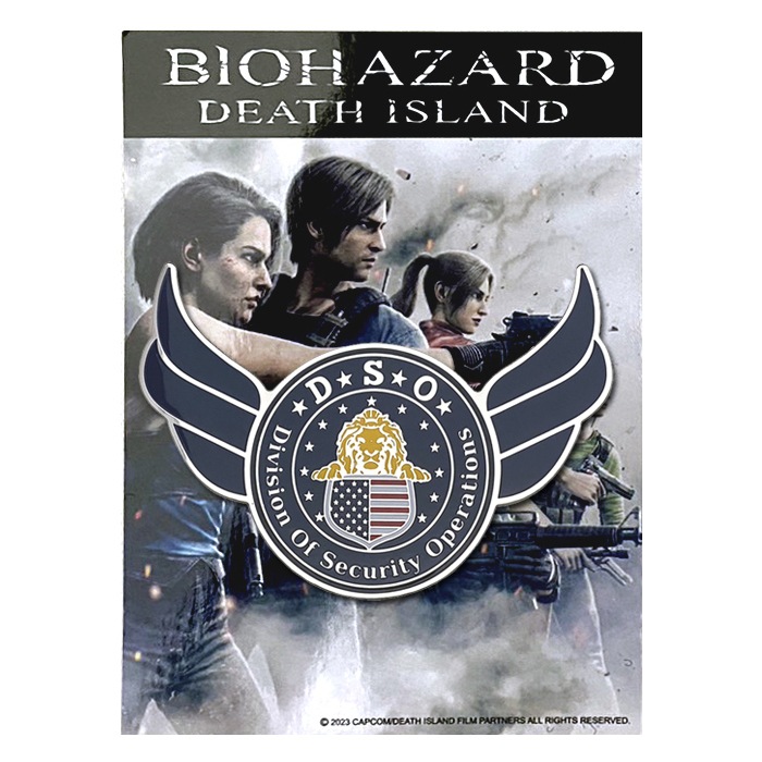 BIOHAZARD DSO METAL STICKER DETH ISLAND<br>【バイオハザード