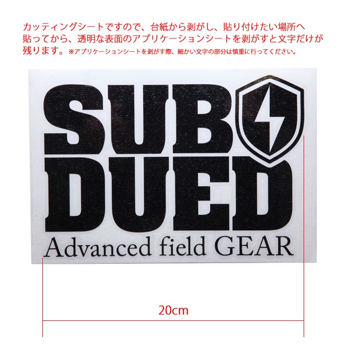 SUBDUED DECAL / LARGE ڥ֥ǥ塼 ǥ 顼ۥߥ꥿꡼ ȥɥ ޥƥ꡼ åƥ󥰥ȡ