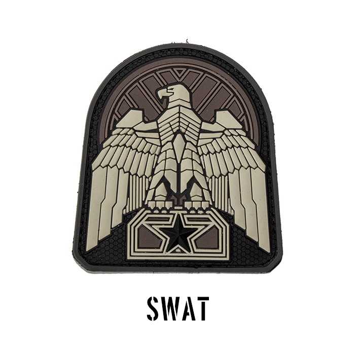 MSM MIL-SPEC MONKEY Industrial Eagle PVC Patch<br>�ڥߥ륹�ڥå�����󥭡� ��������ȥꥢ�� �������� PVC �ѥå��ۥ�� �ߥ꥿�꡼ ��åڥ� �٥륯���դ� �Х����ϥ����� BDU