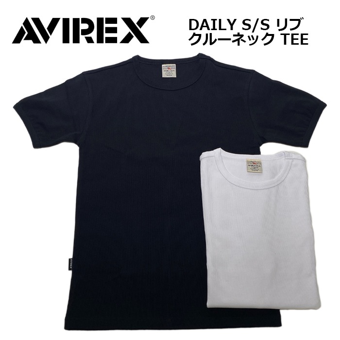 AVIREX DAILY RIB S/S CREW NECT TEE<br>ڥӥå ǥ꡼S/S 롼ͥåTġ7834934014  ǥ ߥ꥿꡼ ȥɥ 奢 T ץ졼 åɥ顼 롼ͥå