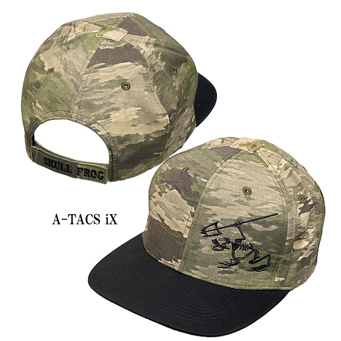 SKULL FROG �ե�åȥӥ륭��å�<br>�ڥ�����ե��å� FlatBill Cap�ۥ�� �ߥ꥿�꡼ �����ȥɥ� �����奢�� ���Х��Х륲���� ���Х�