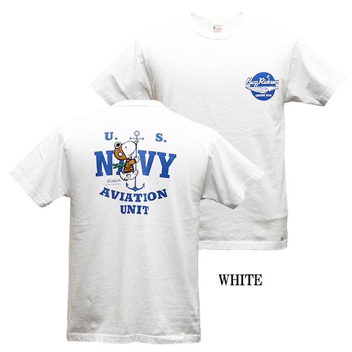 BUZZ��PEANUTS BR78151 ���ӥ�������� ��˥å� T�����<br>�ڥХ��ꥯ���� �ԡ��ʥå� Aviation Unit Tee�ۥ�� ��ǥ����� �����奢�� �����ȥɥ� ������ �ߥ꥿�꡼ �Х��� �ġ���� �ץ��� �ȥåץ� ���̡��ԡ� ���ȥ꡼�� ����� ���� OUTLET