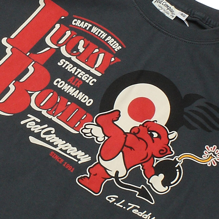 TEDMAN TDSS-505 ��å����ܥ� T�����<br>�ڥƥåɥޥ� TDSS-505 Lucky Bomb Tee�ۥ�� �ߥ꥿�꡼ �����奢�� �����ȥɥ� ���ȥ꡼�� �����Х� Ⱦµ �ȥåץ� ����ʡ� ���åȥ� �Х��� �ġ���� ���ȥ��� ���� ���� ��å��� �ǥӥ� �ץ��� OUTLET