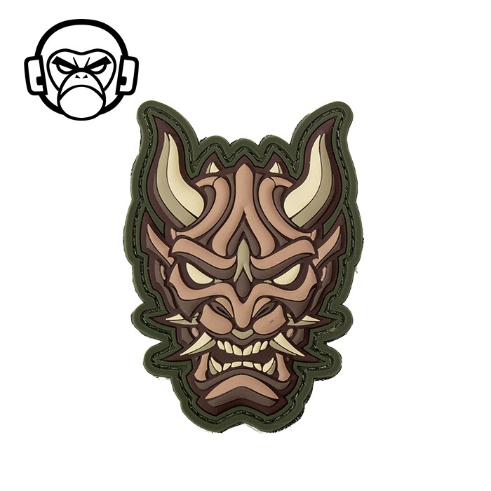 MSM MIL-SPEC MONKEY Oni Head1 PVC Morale Patch<br>�ڥߥ륹�ڥå�����󥭡� ��ƬPVC �ѥå��ۥ�� �ߥ꥿�꡼ ��åڥ� �٥륯���դ� �Х����ϥ����� BDU