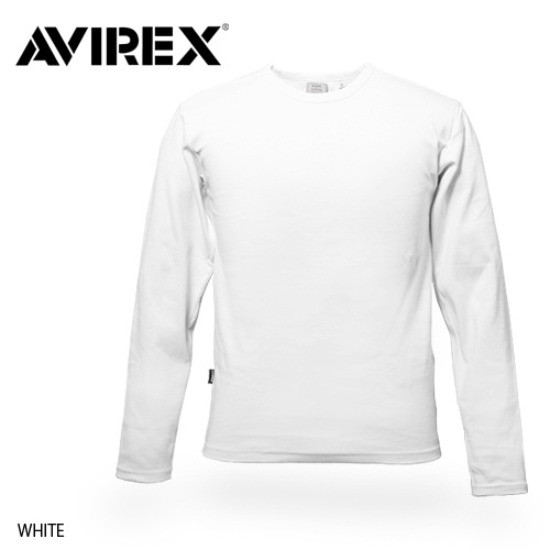 AVIREX �ǥ��꡼ ���롼�ͥå������󥰥��꡼�� T�����<br>�ڥ��ӥ�å��� Daily Crewneck Long Sleeve Tee�� ��� �ߥ꥿�꡼ �����奢�� �Х��� �ġ���� �Ť��� Ĺµ �ץ��� ����ʡ� �ȥåץ� �����Х� �ѵ��� ������ ����� ���ʻȤ� OUTLET