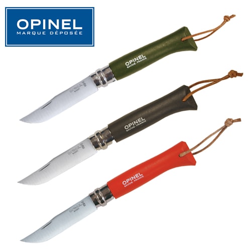 OPINEL ���ƥ�쥹�������� �ʥ��� #8 w/������<br> �ڥ��ԥͥ� stainless steel knife #8�ۥߥ꥿�꡼ �����ȥɥ� �ե�����ǥ��󥰥ʥ��� ��ɳ�դ����֥å��奯��ե�