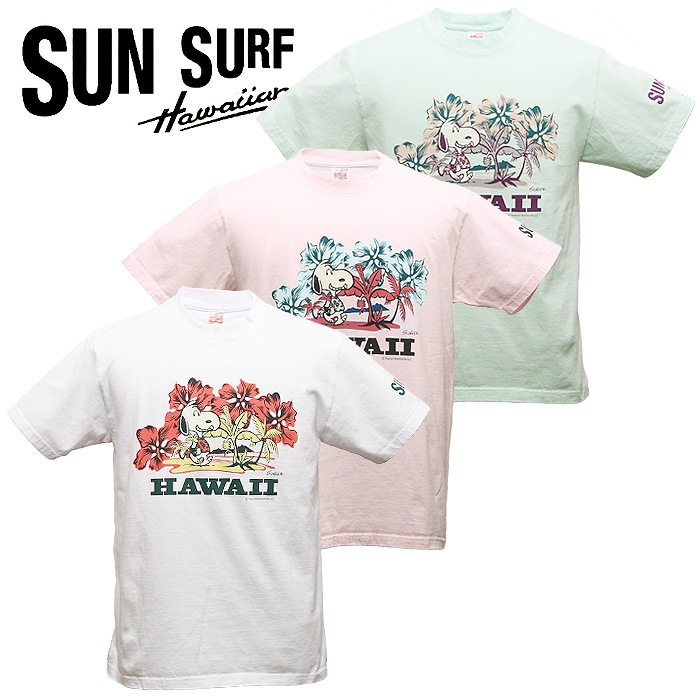 SUN SURF×PEANUTS SS78489 HAWAII Tシャツ<br>【サンサーフ ピーナッツ