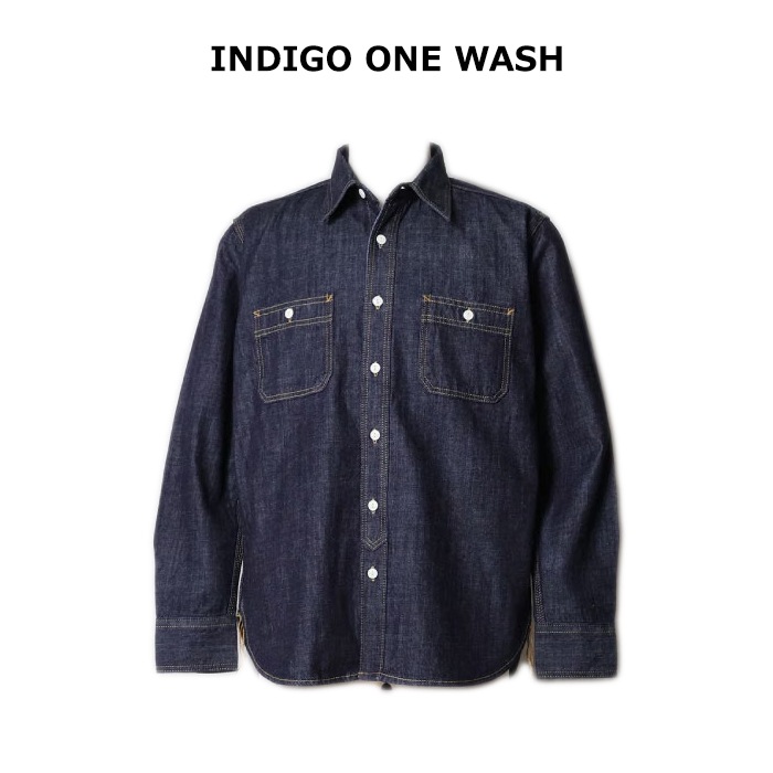 HOUSTON 40511 USA���åȥ�ǥ˥��������<br>�ڥҥ塼���ȥ� USA COTTON DENIM WORK SHIRT�ۥ�� ��ǥ����� �ߥ꥿�꡼ �����ȥɥ� �����奢�� �ǥ˥ॷ��� �������� ������ơ��� �ǥ��꡼�桼�� ���ʻȤ� Ĺµ USA���åȥ�