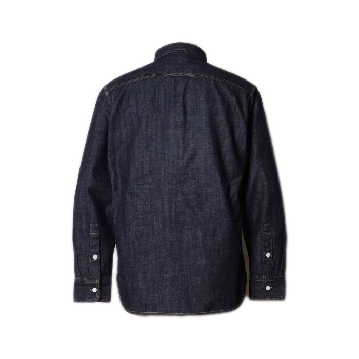 HOUSTON 40511 USA���åȥ�ǥ˥��������<br>�ڥҥ塼���ȥ� USA COTTON DENIM WORK SHIRT�ۥ�� ��ǥ����� �ߥ꥿�꡼ �����ȥɥ� �����奢�� �ǥ˥ॷ��� �������� ������ơ��� �ǥ��꡼�桼�� ���ʻȤ� Ĺµ USA���åȥ�