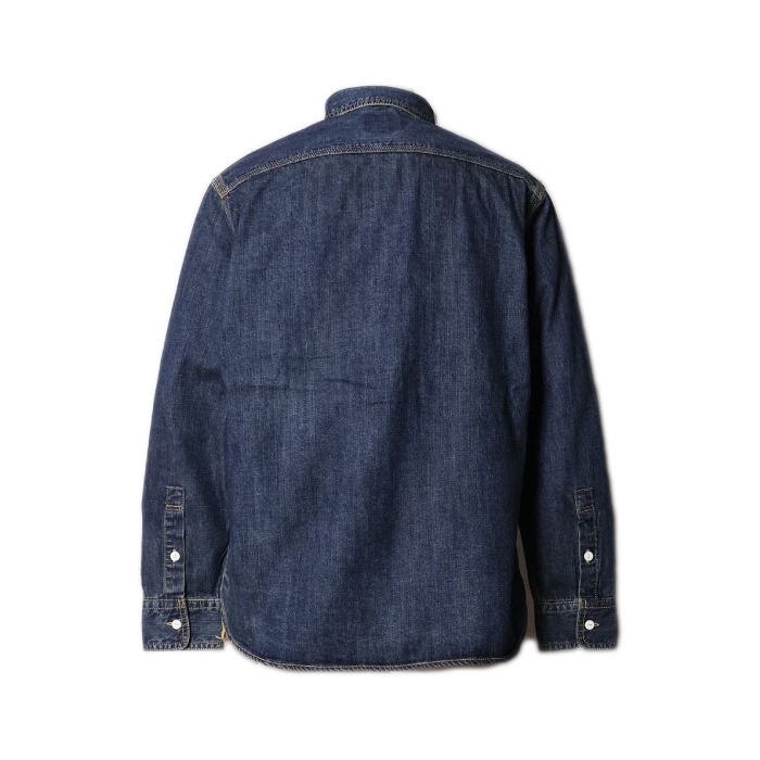 HOUSTON 40511 USA���åȥ�ǥ˥��������<br>�ڥҥ塼���ȥ� USA COTTON DENIM WORK SHIRT�ۥ�� ��ǥ����� �ߥ꥿�꡼ �����ȥɥ� �����奢�� �ǥ˥ॷ��� �������� ������ơ��� �ǥ��꡼�桼�� ���ʻȤ� Ĺµ USA���åȥ�