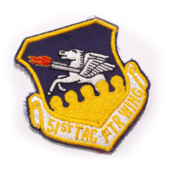 USAF 51st FIGHTER WING PATCH 【アメリカ空軍 韓国 烏山空軍基地 51