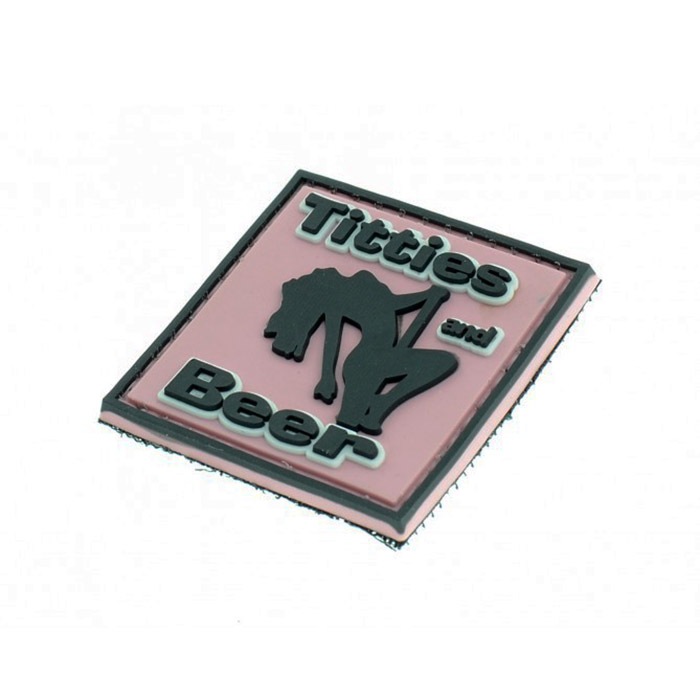 LA PATCHERIA Titties and Beer PATCH<br>�ڥ�ѥå����ꥢ PVC��åڥ�ۥ�� ���Х� ���Х��� �������ե� �ߥ꥿�꡼ ��åڥ� airsoft ��ư���� �ޥ륤 �������� �٥륯�� �����륺 ��åڥ� TEAM6 TIER1 TIER2 ������6 �ӡ���