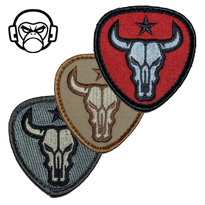 MSM Bull Skull Patch<br>MIL-SPEC MONKEY ֥  ѥåۥߥ꥿꡼ ХХ륲 åڥ ٥륯դ