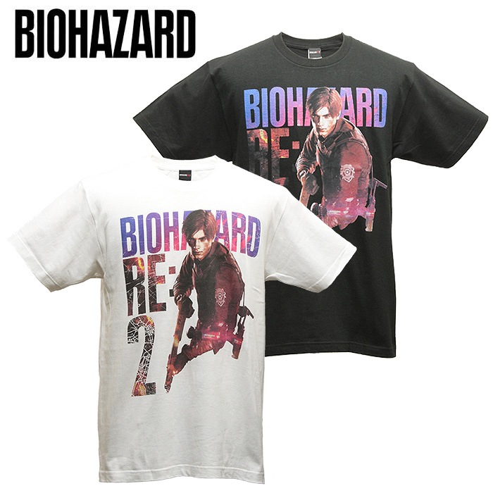 BIOHAZARD RE:2 �쥪��S�����ͥǥ� T�����<br>�ڥХ����ϥ����� Leon TEE��resident evil �������� CAPCOM ���ץ��� ������ ����饯���� ��� �������� �쥪�� �ߥ꥿�꡼ �����奢�� �����ȥɥ� �ȥåץ� ����ʡ� ���Х� RPD OUTLET