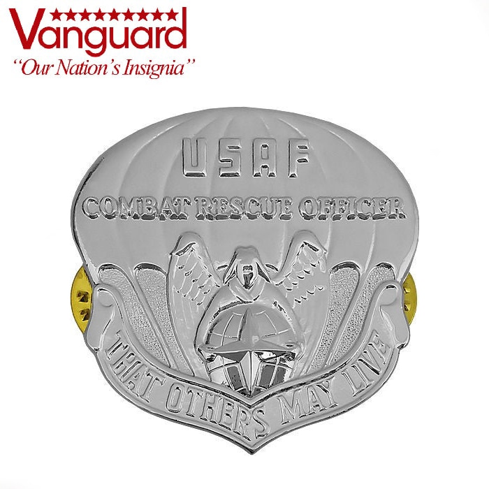 Vanguard USAF Combat Rescue Officer BADGE<br>�ڥ����󥬡��� CRO�Хå��ۥХå� ������ �ߥ꥿�꡼ �����奢�� ���Х� ���� ���������꡼ �����ץ� USAF USMC ARMY USN ���� ���� PJ PARA ���饯 ���ե��˥�����  ���� �Хå�