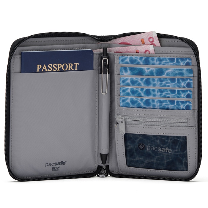 PacSafe RFID SAFE COMPACT ORGANIZER <br>�ڥѥå������� RFIG �����ե���ѥ��ȥ������ʥ������ۥ�� �ߥ꥿�꡼ �����奢�� �����ȥɥ� ι�� �л� ����ι��  �������ʥ����� ���� �������ƥ� ������ pacsefe PACSAFE ��ǥ����� ����ʡ��Хå� �����ɥ����� ���� �ݡ���