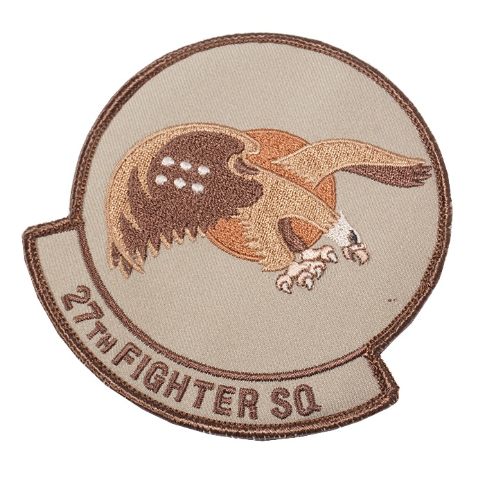 F22 USAF 27th SQ Patch set TAN<br>��F22 ��ץ��� 27th �������ɥ��� ��åڥ󥻥å� ���󥫥顼�ۥߥ꥿�꡼ ���Х��Х륲���� ���Х� �����ץ� ������ BDU ���㥱�å� ��Ʈ�� ��åڥ� �٥륯�� ���Ĵ��� ��ץ��� F35 F22 YF23 ��Ʈ��