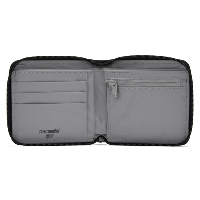 PacSafe RFID SAFE AROUND WALLET <br>�ڥѥå������� RFIG �����ե��饦��ɥ�����åȡۥ�� �ߥ꥿�꡼ �����奢�� �����ȥɥ� ι�� �л� EDC  ������ ���� �������ƥ� pacsefe PACSAFE ��ǥ����� ���åץ�����å� �����ɥ����� ����
