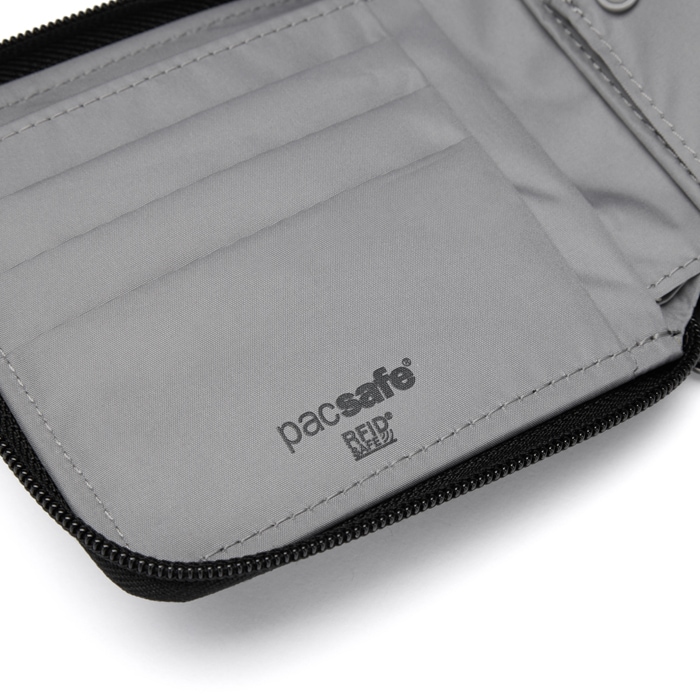 PacSafe RFID SAFE AROUND WALLET <br>�ڥѥå������� RFIG �����ե��饦��ɥ�����åȡۥ�� �ߥ꥿�꡼ �����奢�� �����ȥɥ� ι�� �л� EDC  ������ ���� �������ƥ� pacsefe PACSAFE ��ǥ����� ���åץ�����å� �����ɥ����� ����