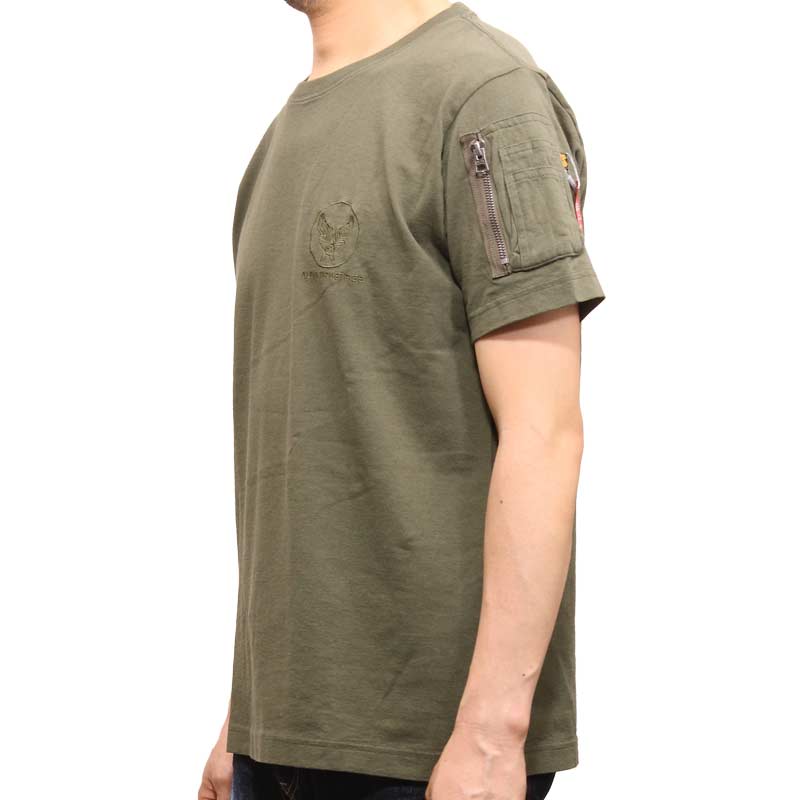 アルファ Tc1152 シガーポケットtシャツ Br Alpha Pocket Tee ミリタリー カジュアル 刺繍 Ma 1 通販 ｔシャツ ファントム通信販売