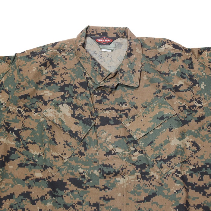 TRU-SPEC TRU PIXEL CAMO BDU JACKET<br>�ڥȥ��롼���ڥå� �ԥ����륫�� BDU ���㥱�åȡۥ�� �ߥ꥿�꡼ ���Х� �����ȥɥ� �����奢�� �л� �Х��� �ġ���� �ȥåץ� �����ƥ����� �ե�åץݥ��å� ���åȥ� 