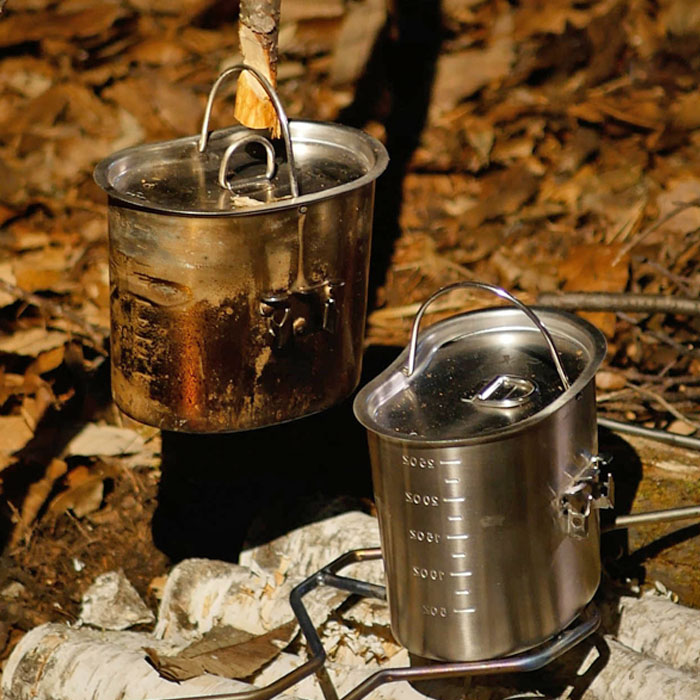 Bush Craft Inc. �����ƥ����󥯥å������å�<br>�ڥ֥å��奯��ե� Canteen Cooker Kit�ۥߥ꥿�꡼ �����ȥɥ� ������ ���å� ��å� ���ȥ� ���ȡ��� Ĵ����� ���ƥ�쥹 �ե��ǥ����ƥ��� �Х��� �ġ���� ��������� ��ž�� �л� ι�� �ɺ� ���Х��Х� �ҳ�