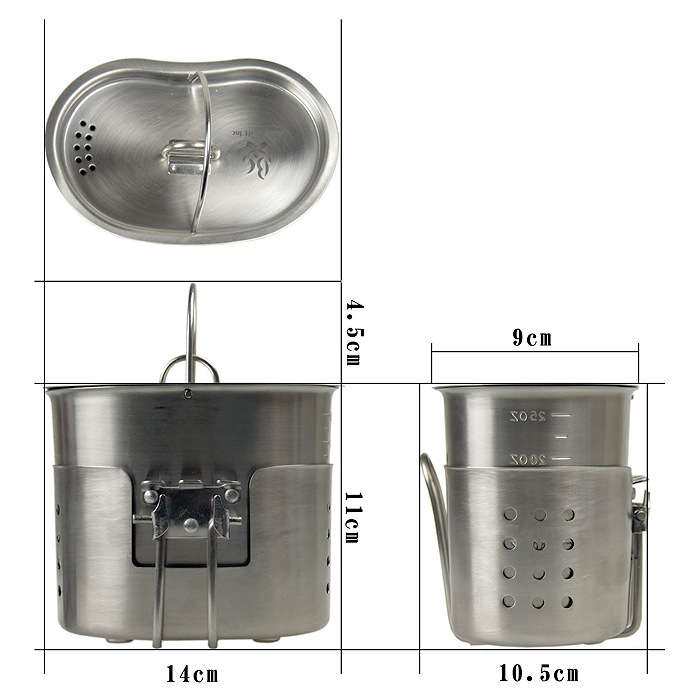 Bush Craft Inc. �����ƥ����󥯥å������å�<br>�ڥ֥å��奯��ե� Canteen Cooker Kit�ۥߥ꥿�꡼ �����ȥɥ� ������ ���å� ��å� ���ȥ� ���ȡ��� Ĵ����� ���ƥ�쥹 �ե��ǥ����ƥ��� �Х��� �ġ���� ��������� ��ž�� �л� ι�� �ɺ� ���Х��Х� �ҳ�