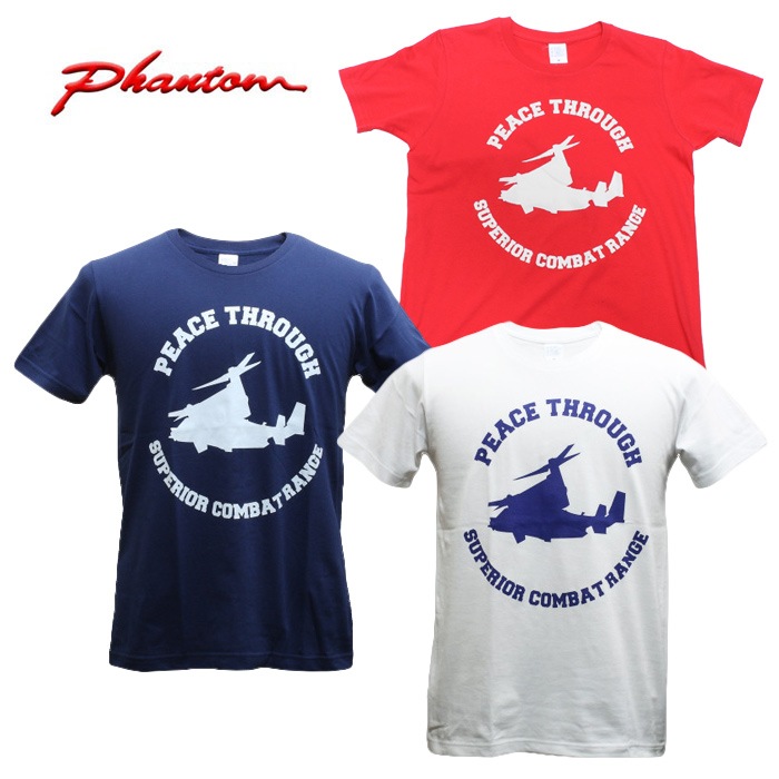 PHANTOM �ԡ��������롼 T�����<br>�ڥե���ȥ� ���ꥸ�ʥ� Peace Thrue tee�ۥ�� �ߥ꥿�꡼ �����奢�� �����ȥɥ� ���Х� �Х��� �ġ���� ��������� ���ݡ��� ���塼�ƥ��� �ץ��� ���åȥ� �ȥåץ� ����ʡ� Ⱦµ ���롼�ͥå� �����ץ쥤 OUTLET SALE